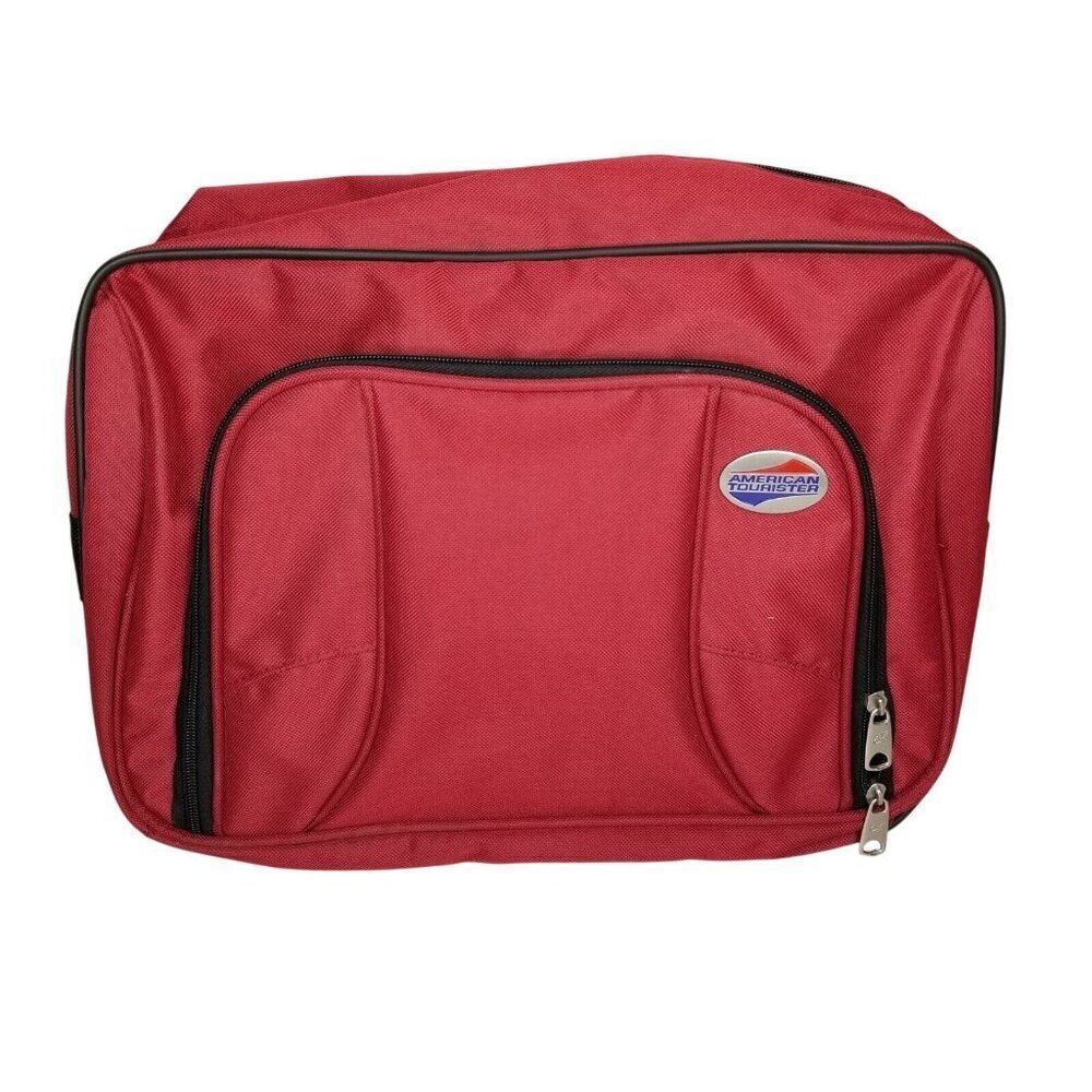 American Tourister Red Luggage Tote Shoulder Bag 15" Carry On